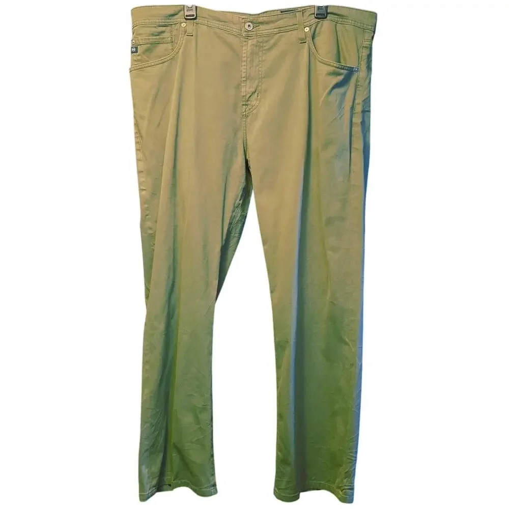 Ag Adriano Goldschmied green the Protege straight leg pants size 40